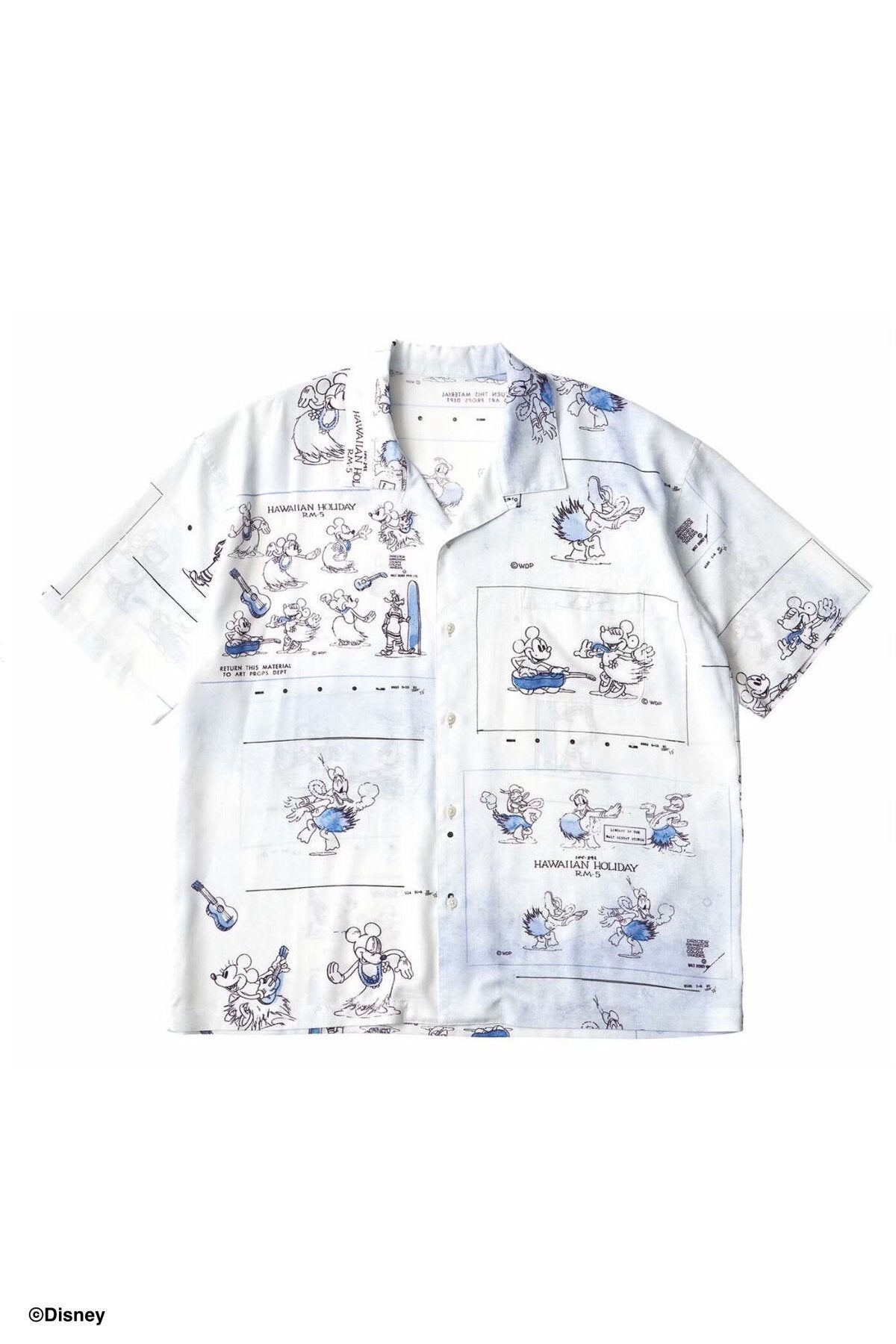 DISNEY HAWAIIAN HOLIDAY / ALOHA SHIRT - BLUE