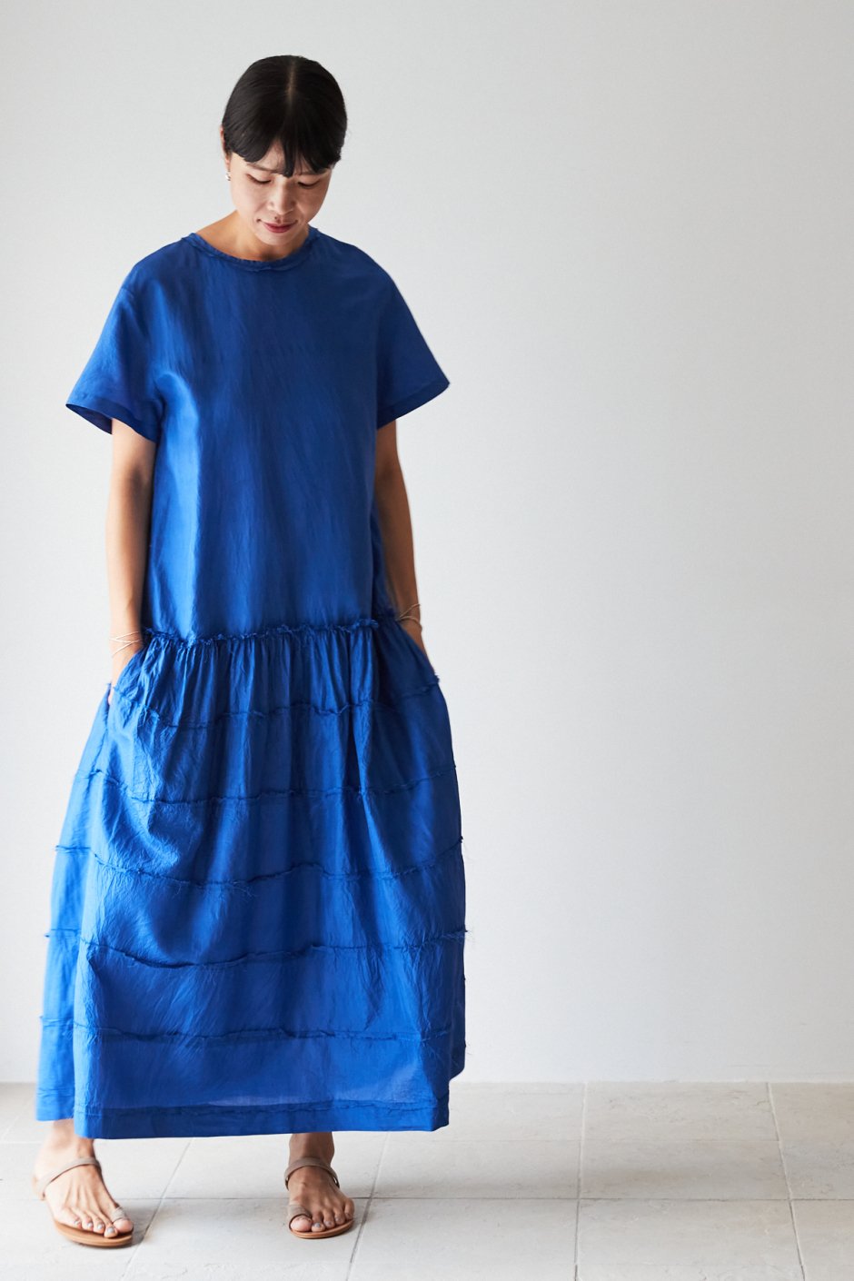 humoresque - LOW WAIST DRESS - BLUE