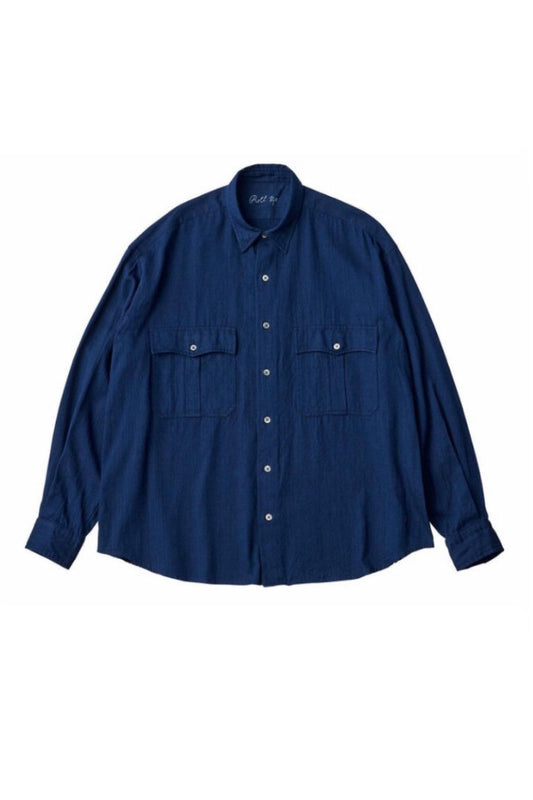 Porter Classic - ROLL UP VINTAGE GAUZE SHIRT - INDIGO