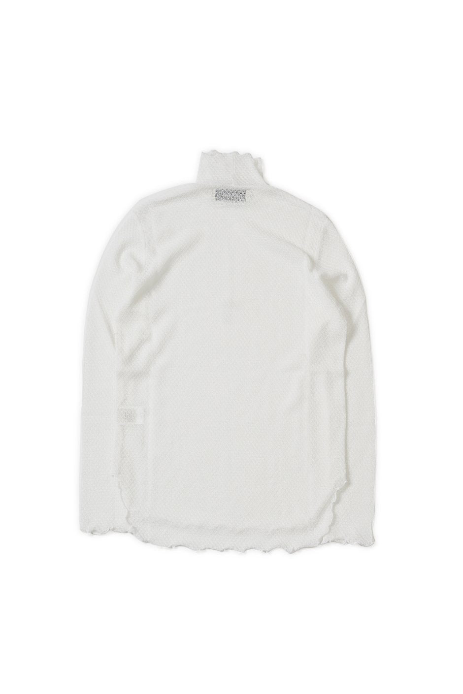 WRYHT - LACE PATTERN TURTLE NECK - RAW WHITE