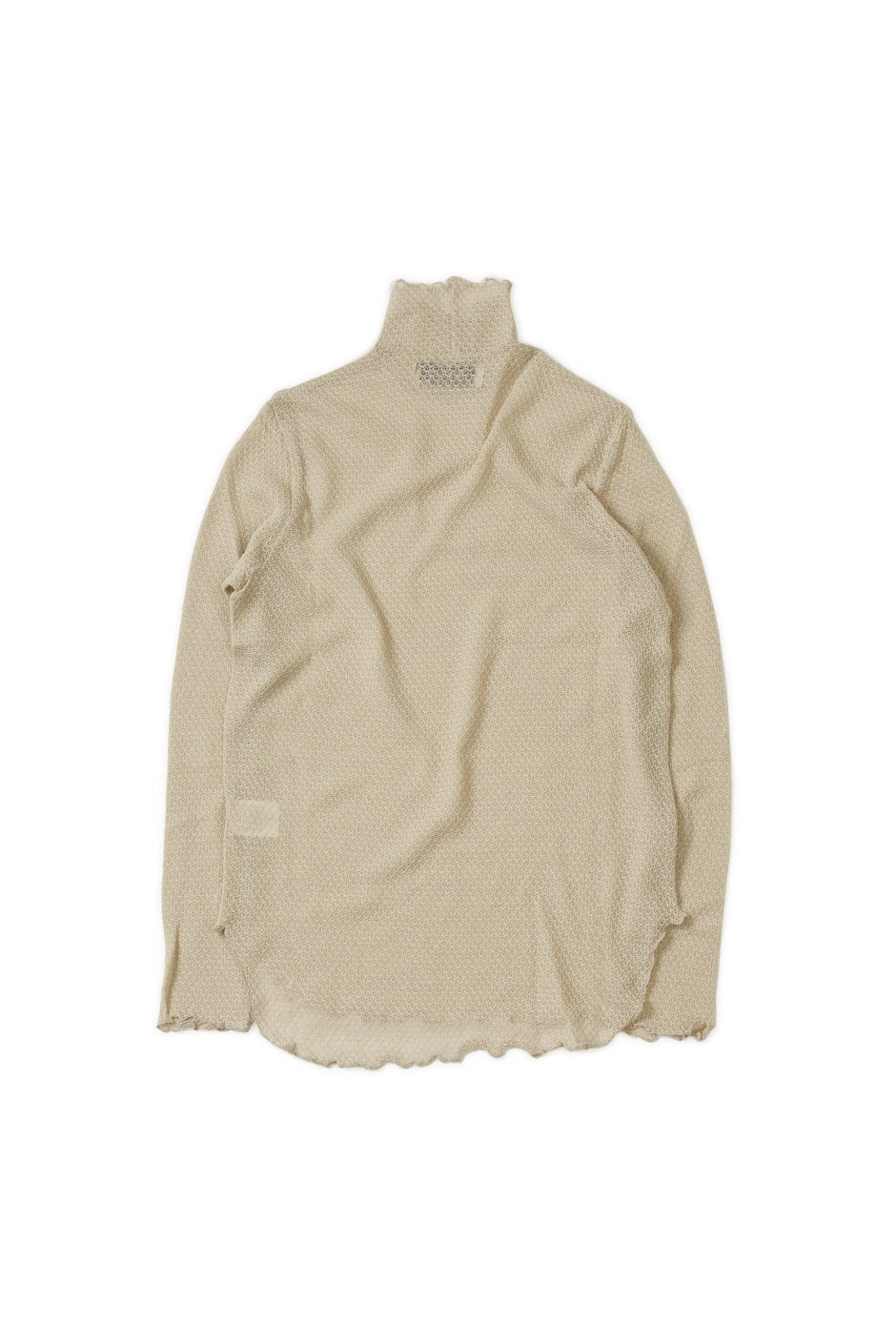 WRYHT - LACE PATTERN TURTLE NECK - NATURAL