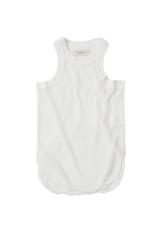 WRYHT - LACE PATTERN TANK TOP - RAW WHITE