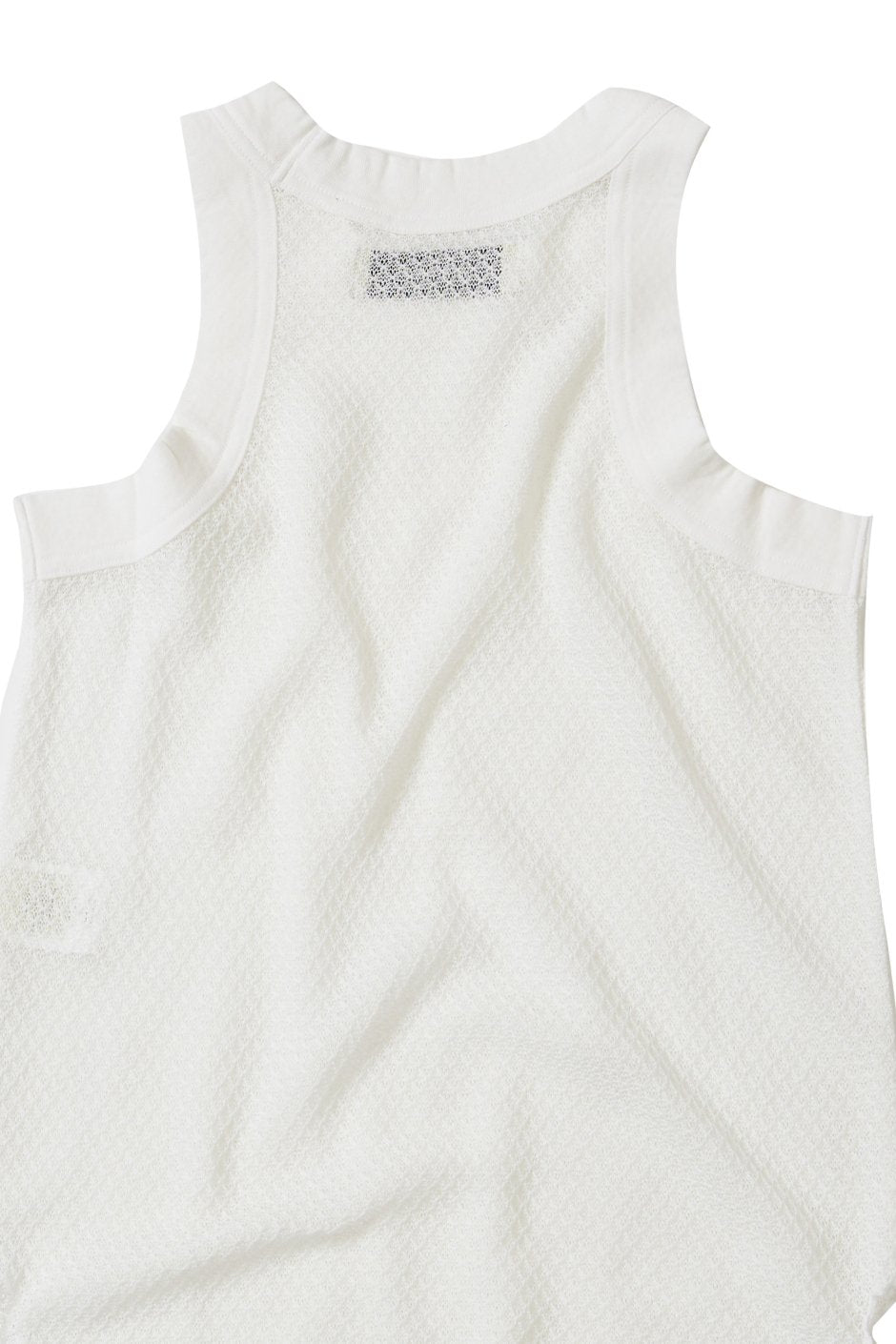 WRYHT - LACE PATTERN TANK TOP - RAW WHITE