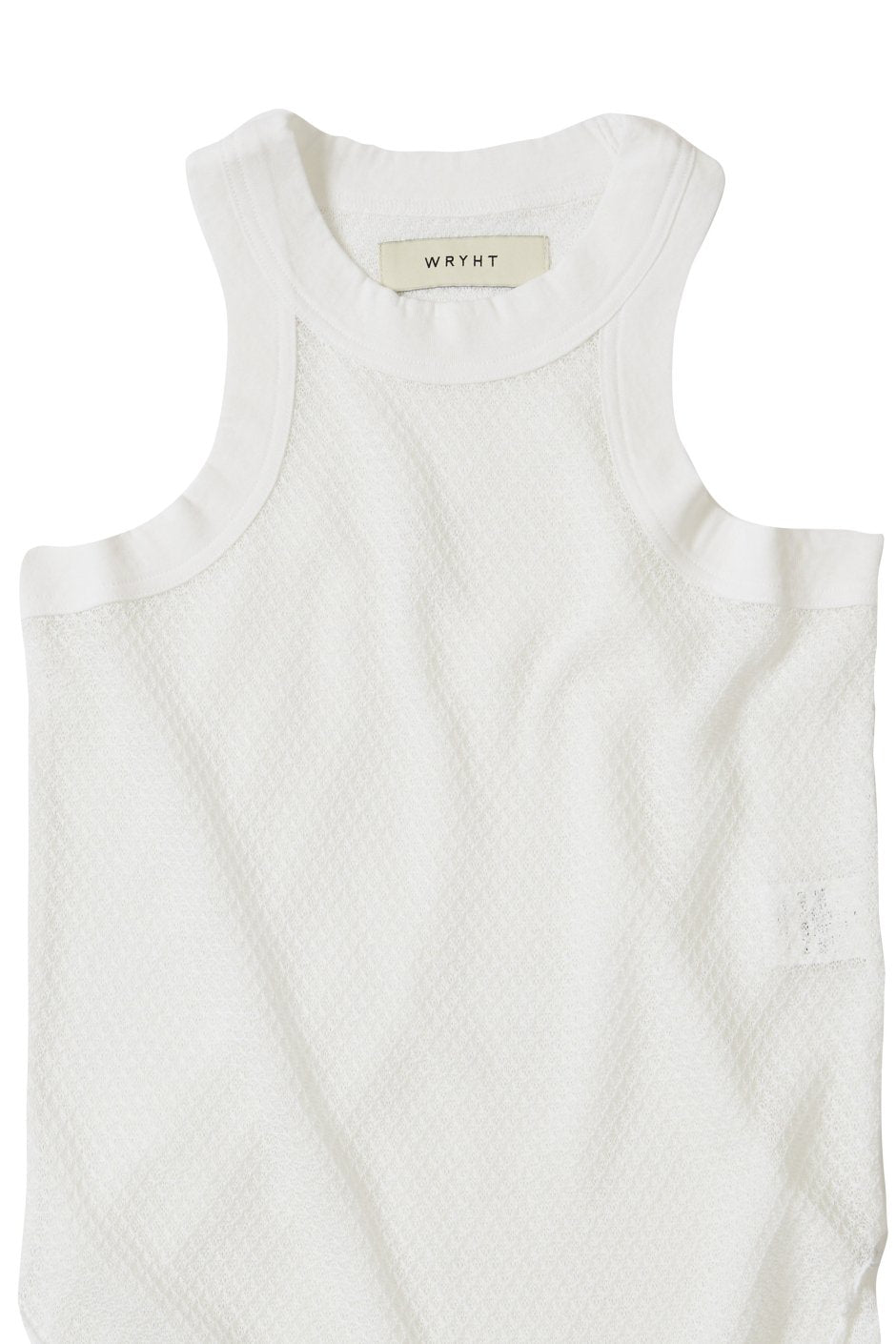 WRYHT - LACE PATTERN TANK TOP - RAW WHITE