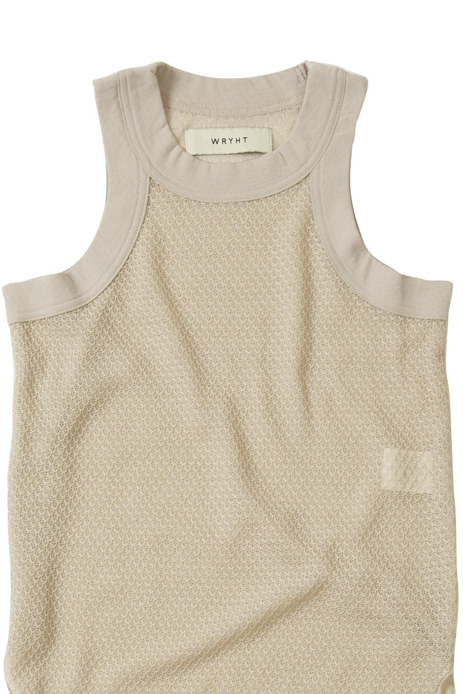 WRYHT - LACE PATTERN TANK TOP - NATURAL