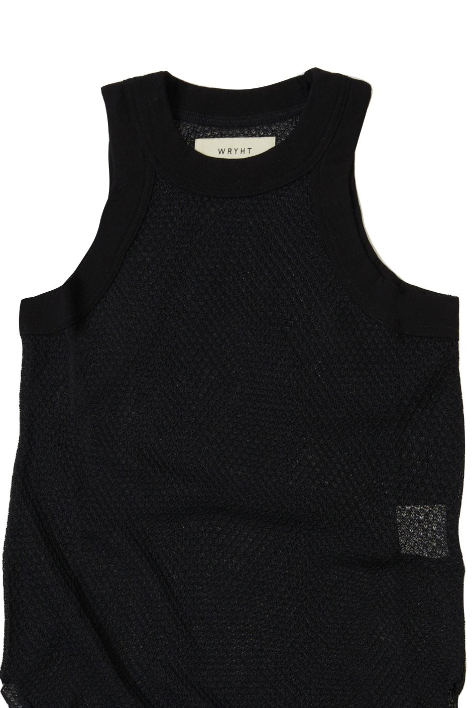 WRYHT - LACE PATTERN TANK TOP - BLACK