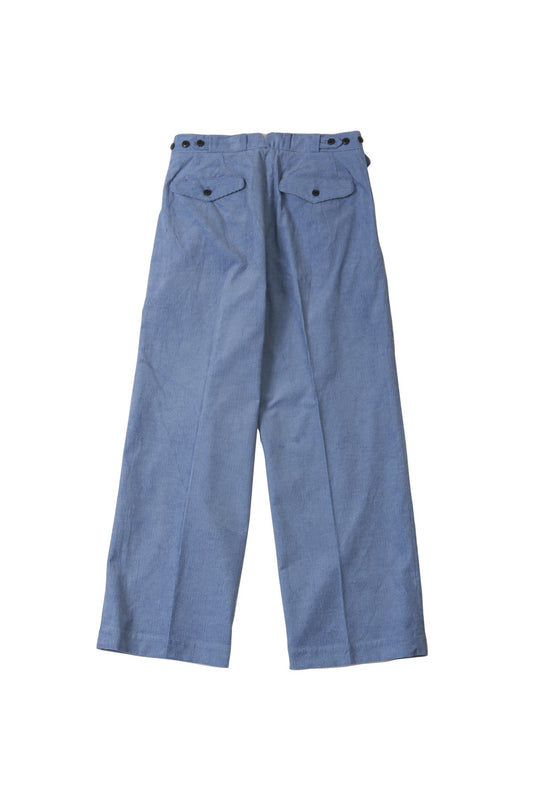 OLD JOE - DOUBLE-PLEATED BUGS TROUSER - AZUR