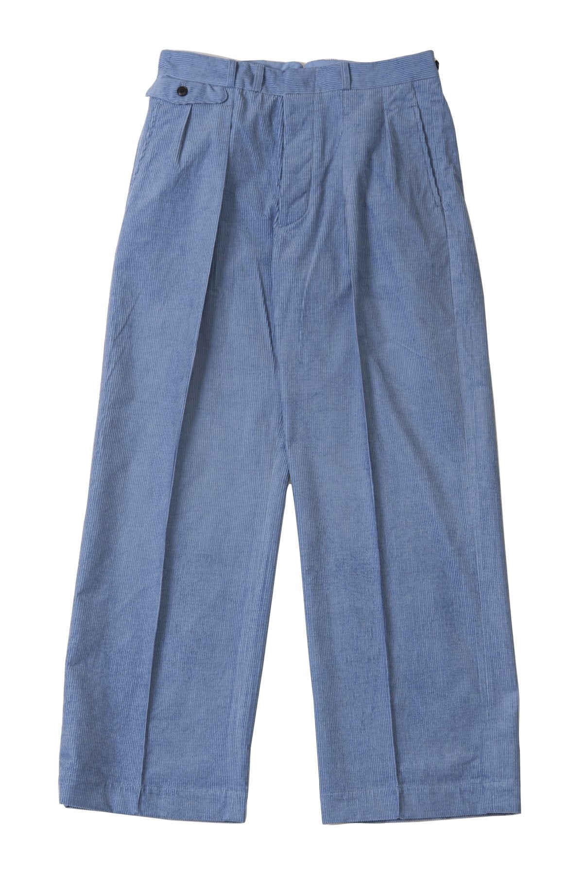 OLD JOE - DOUBLE-PLEATED BUGS TROUSER - AZUR