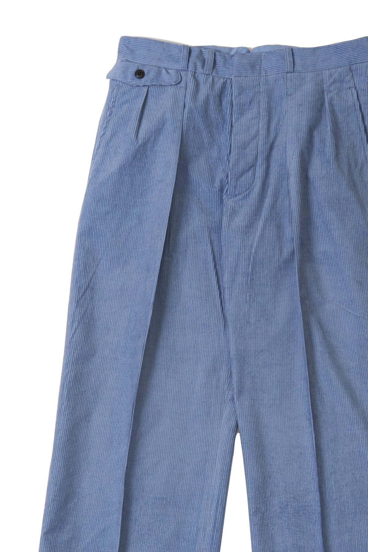 OLD JOE - DOUBLE-PLEATED BUGS TROUSER - AZUR