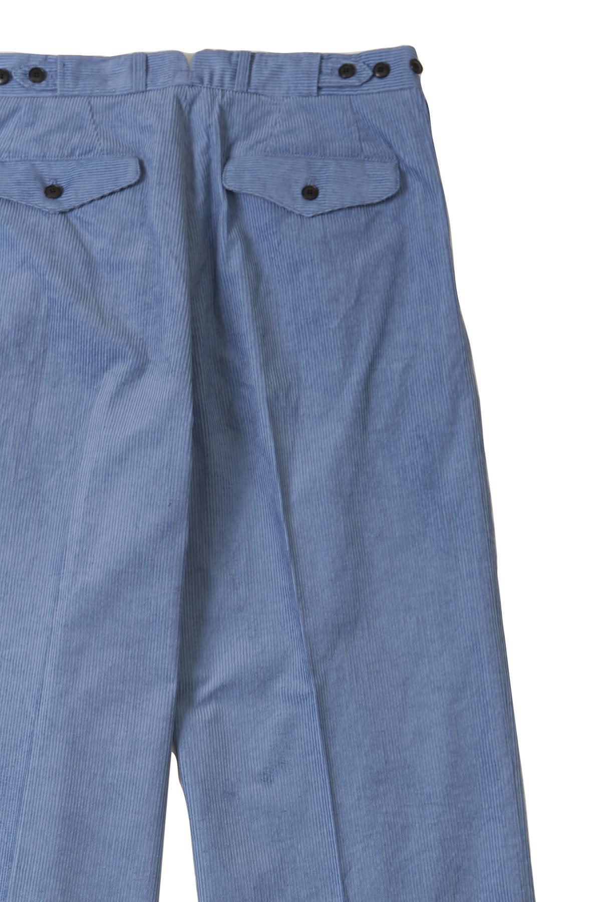 OLD JOE - DOUBLE-PLEATED BUGS TROUSER - AZUR