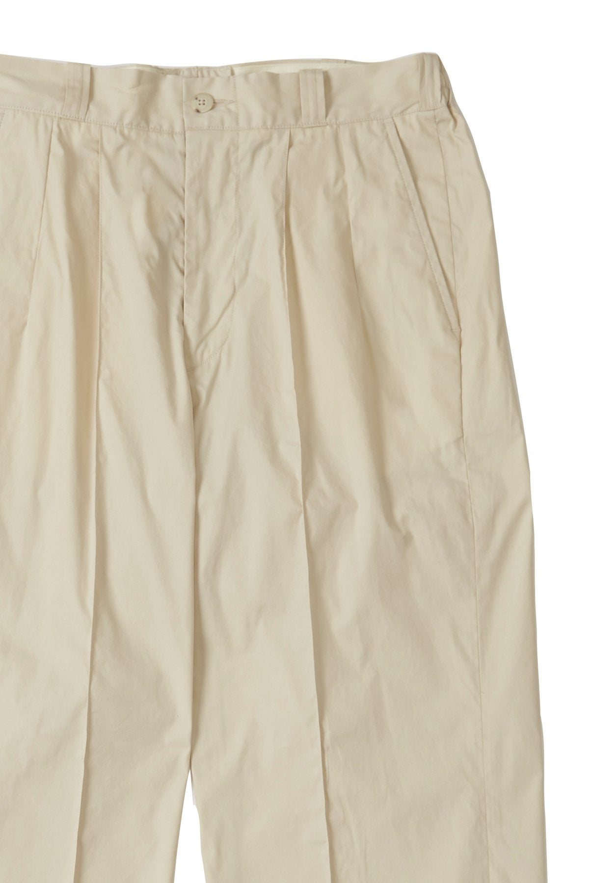 OLD JOE - FRONT TUCK ARMY TROUSER - BUTTER