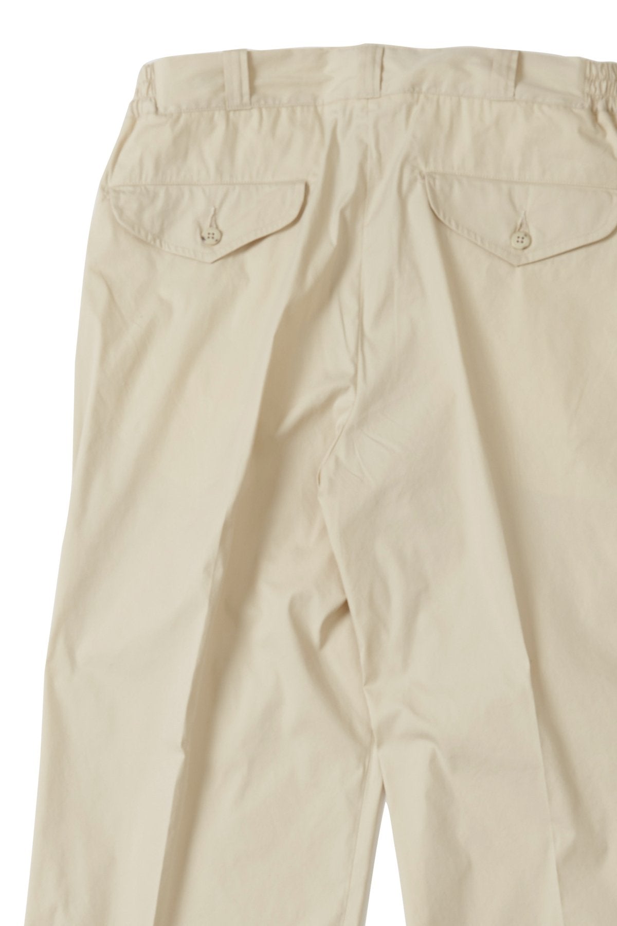 OLD JOE - FRONT TUCK ARMY TROUSER - BUTTER