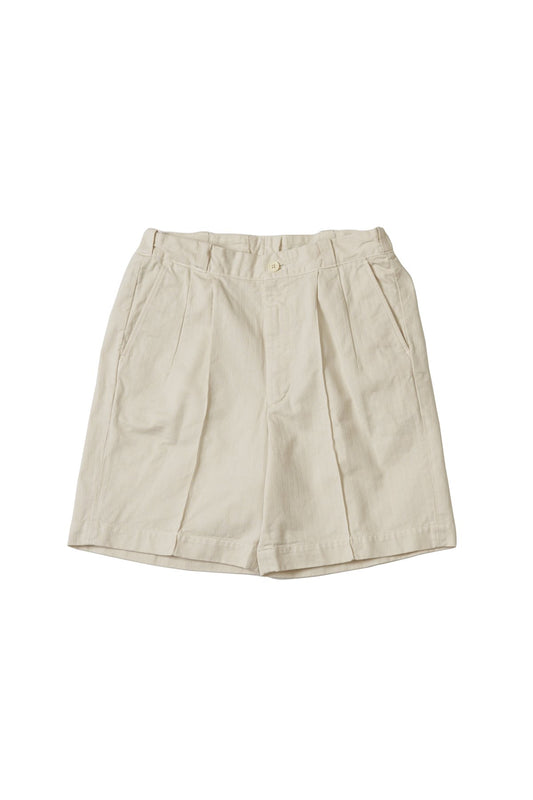 OLD JOE - FRONT TUCK ARMY SHORTS - BONE