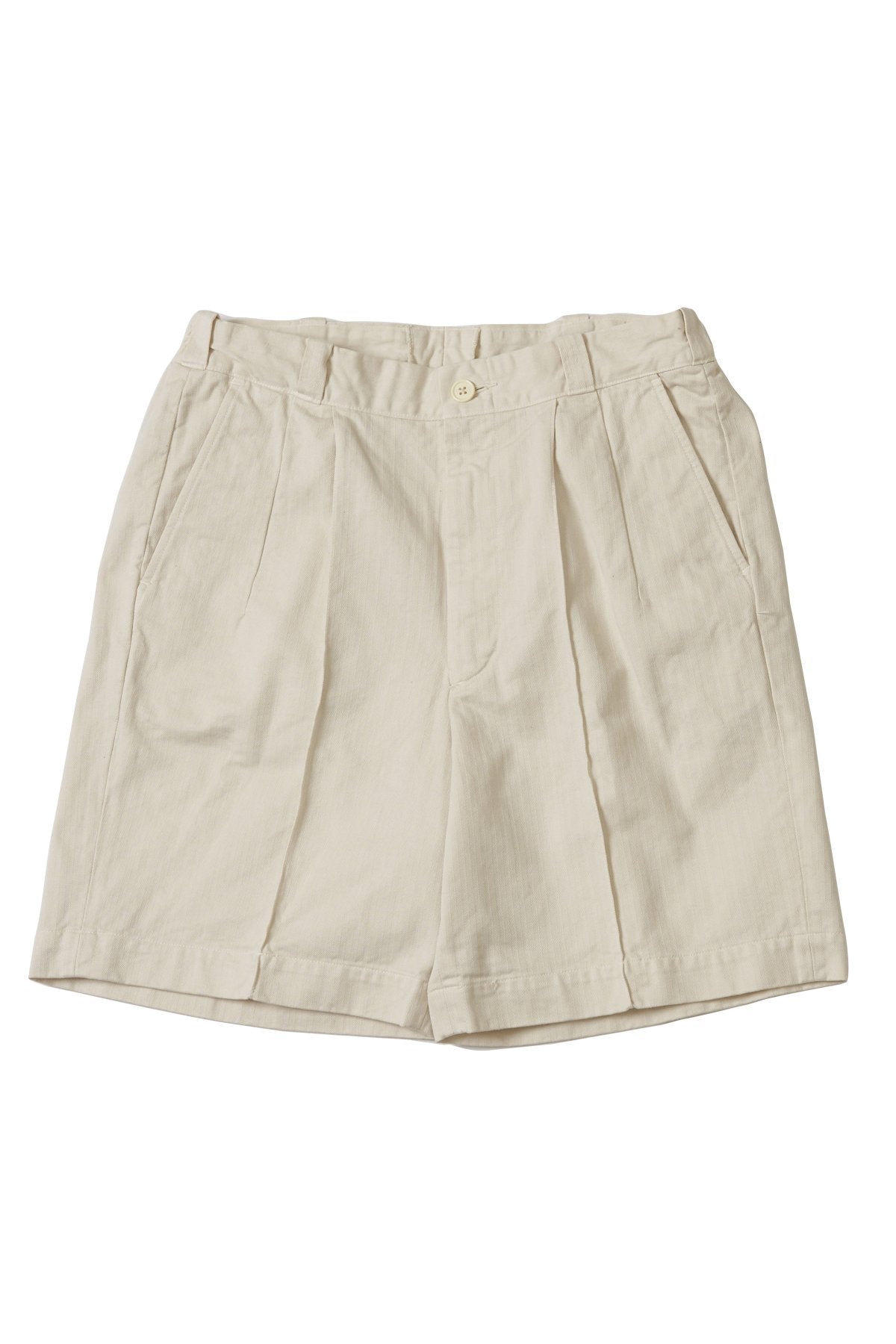 OLD JOE - FRONT TUCK ARMY SHORTS - BONE