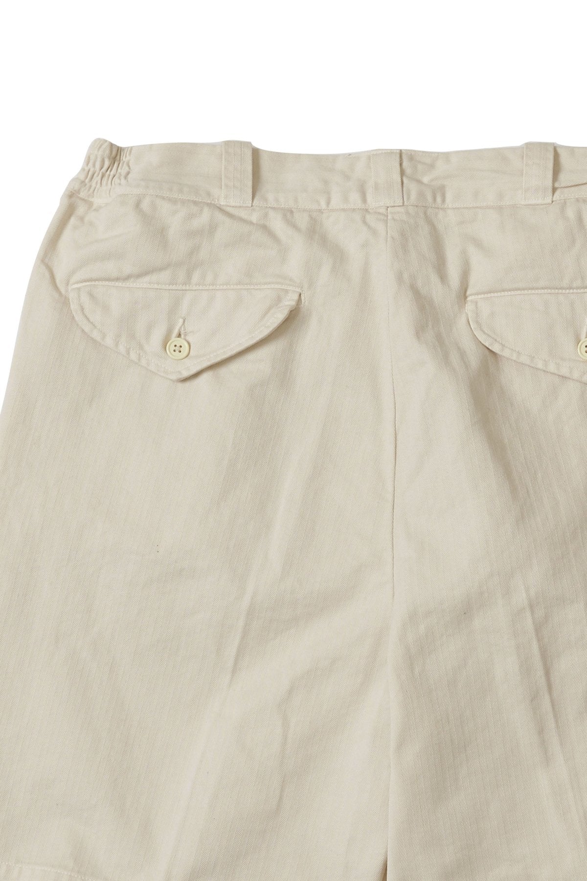 OLD JOE - FRONT TUCK ARMY SHORTS - BONE