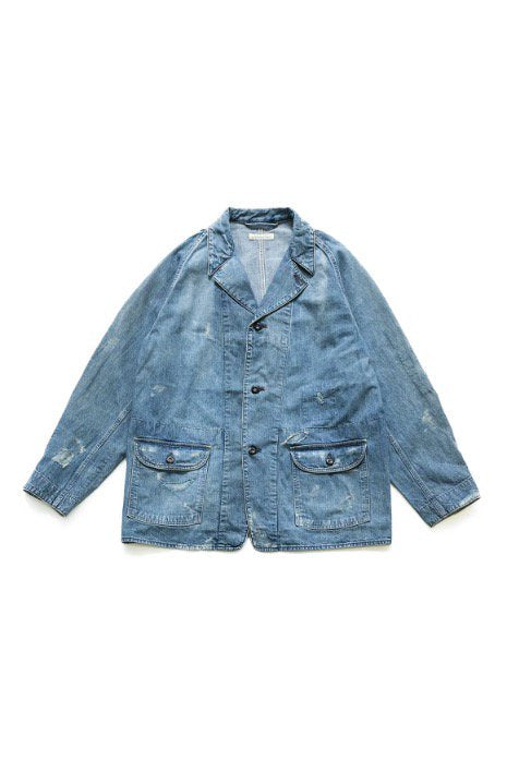 OLD JOE - FLAP TWO-POCKET LIBERTY JACKET (SCAR FACE) - FADE INDIGO