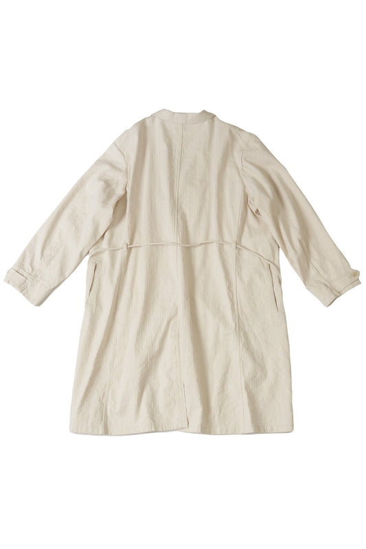 OLD JOE - ROPED WAIST ATELIER COAT - BONE