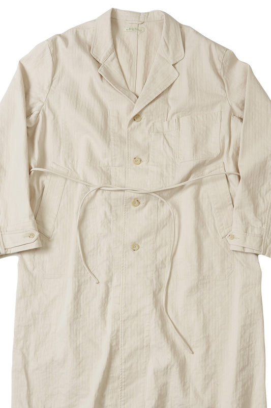 OLD JOE - ROPED WAIST ATELIER COAT - BONE