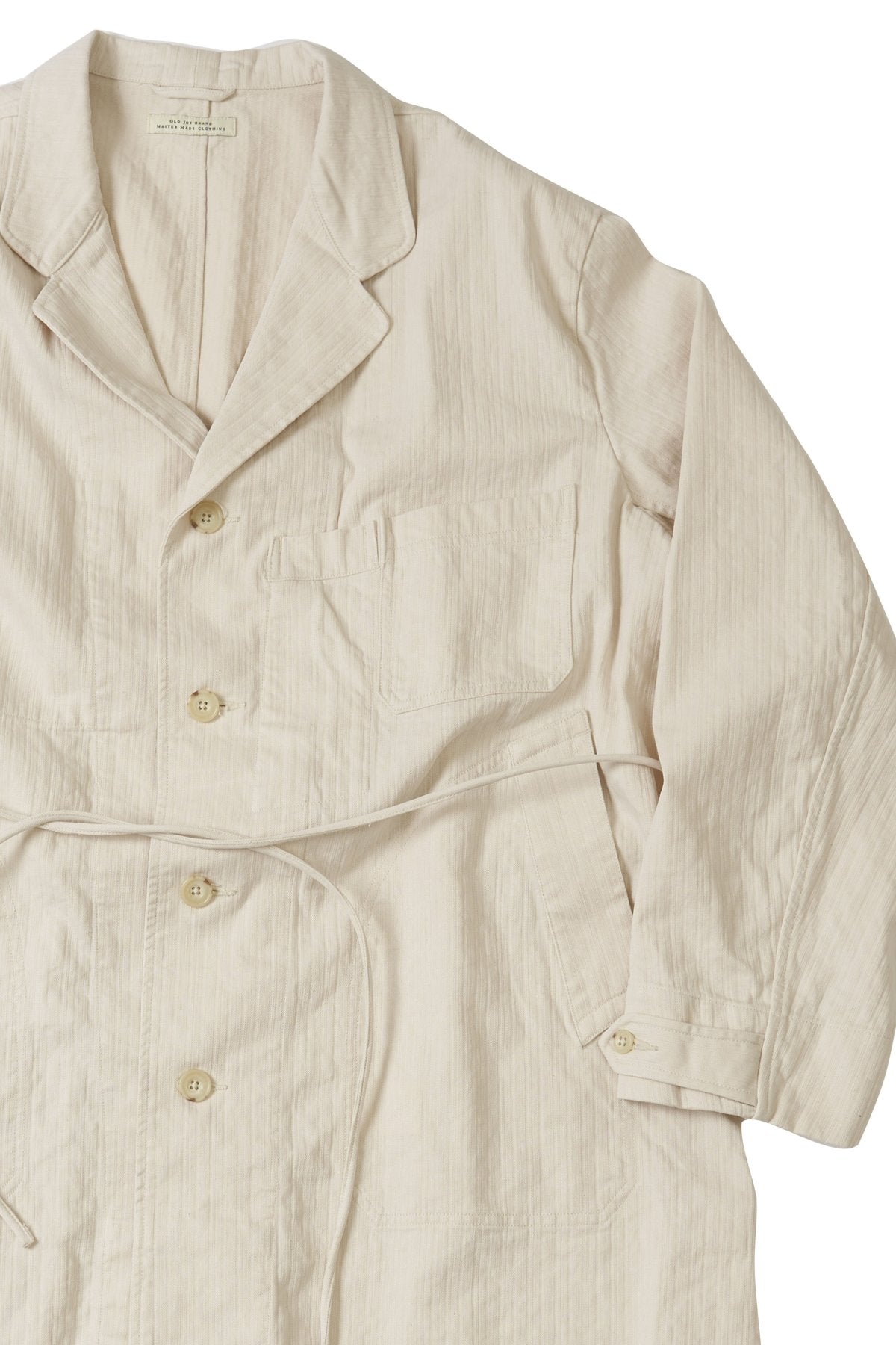 OLD JOE - ROPED WAIST ATELIER COAT - BONE