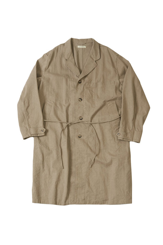 OLD JOE - ROPED WAIST ATELIER COAT - DUNE