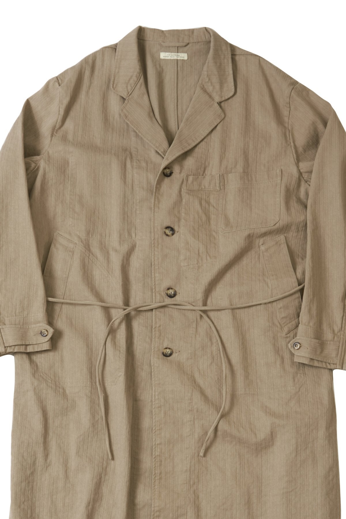 OLD JOE - ROPED WAIST ATELIER COAT - DUNE