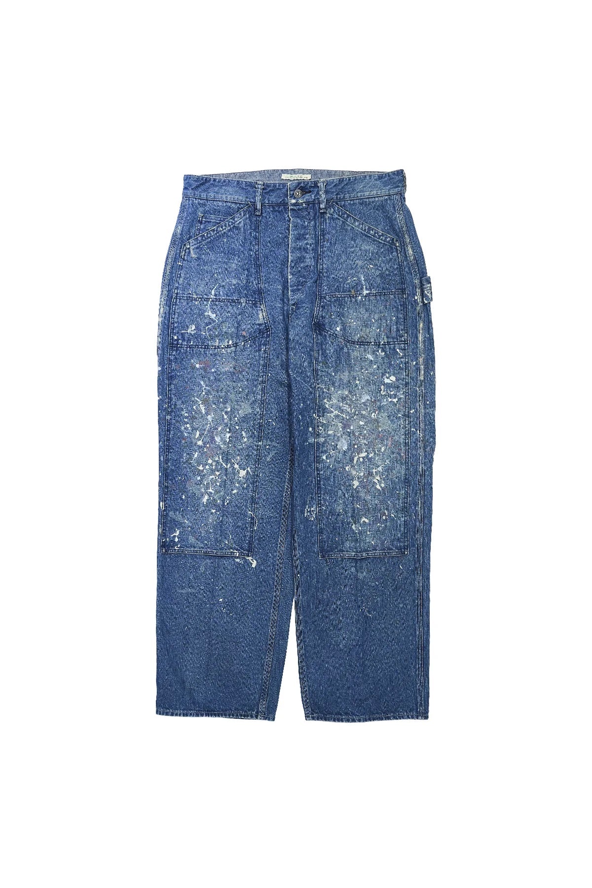 ○OLD JOE - DOUBLE CLOTH SNUGGER TROUSER (PATINA & PAINT) - INDIGO