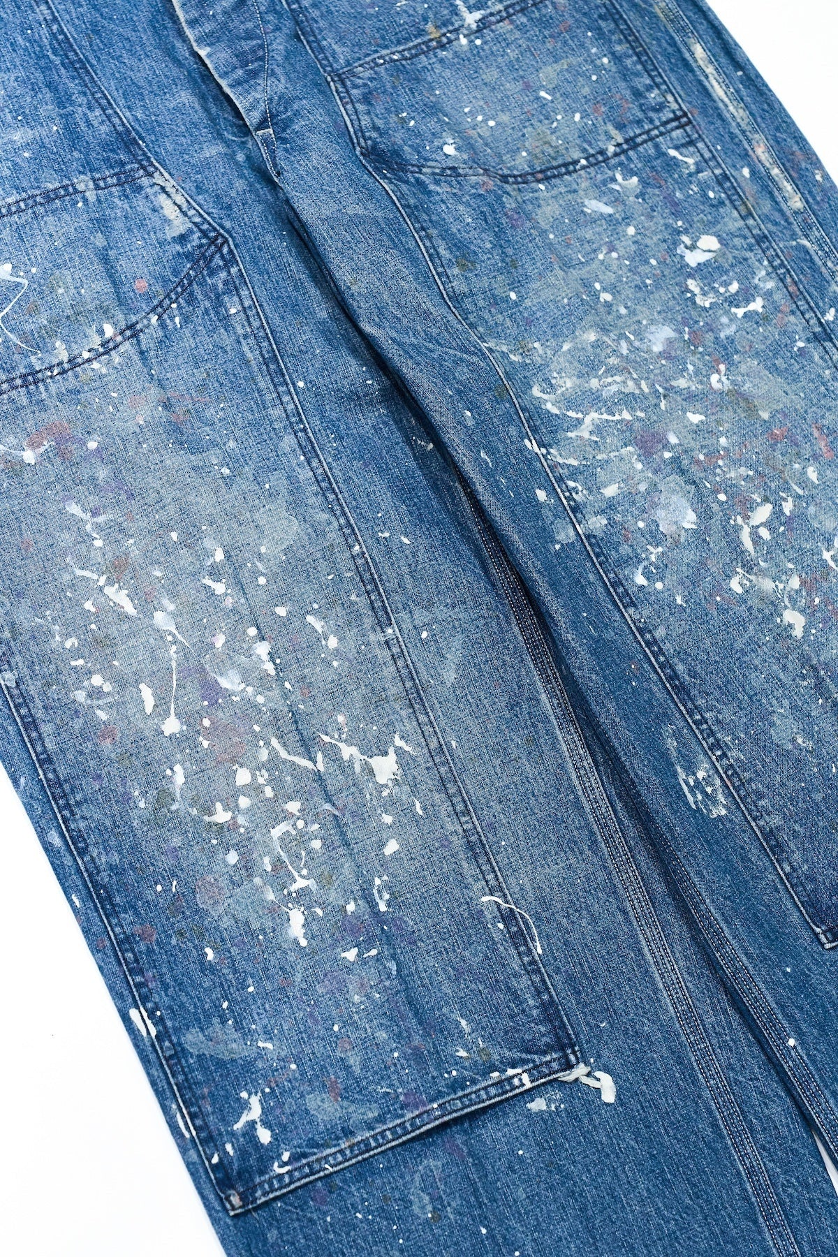 ○OLD JOE - DOUBLE CLOTH SNUGGER TROUSER (PATINA & PAINT) - INDIGO