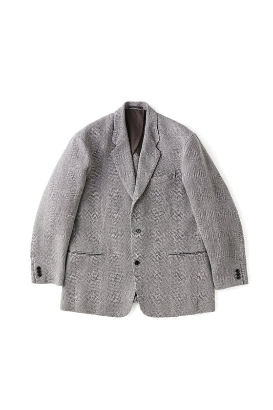 ○OLD JOE - NOTCHED - RAPEL GENTS BLAZER - FANCY HERRJNGBONE(LIGHT GREY)