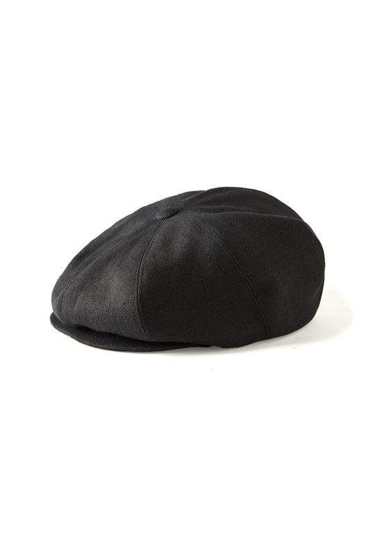 ○OLD JOE - HEMP DUCK PEAKED CAP - BLACK