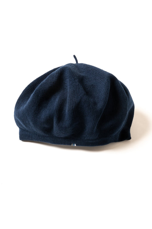 Porter Classic - H/W KNIT BERET (TRICOLORE) - NAVY