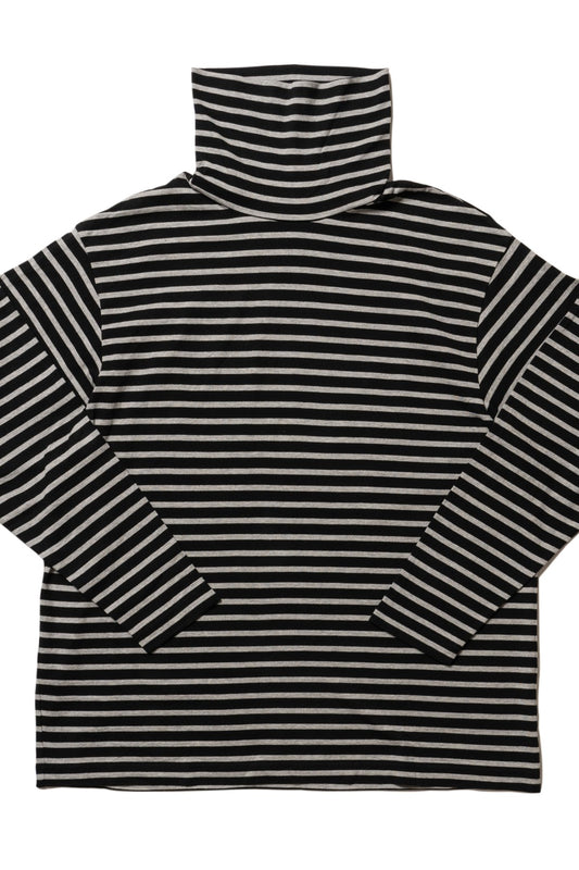 Porter Classic - BEATNIK BORDER TURTLENECK - BLACK