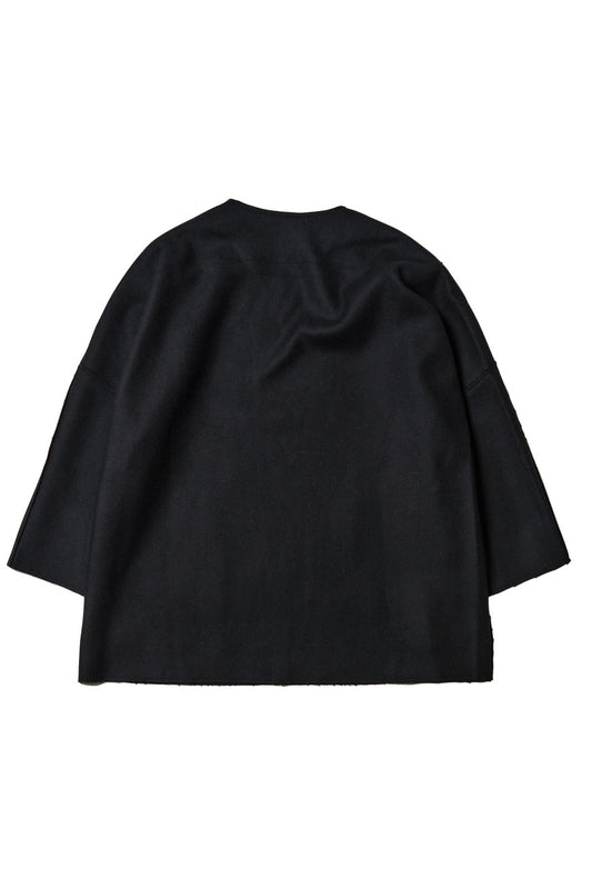 toogood - THE ENGRAVER TOP SOFT WOOL FELT - FLINT