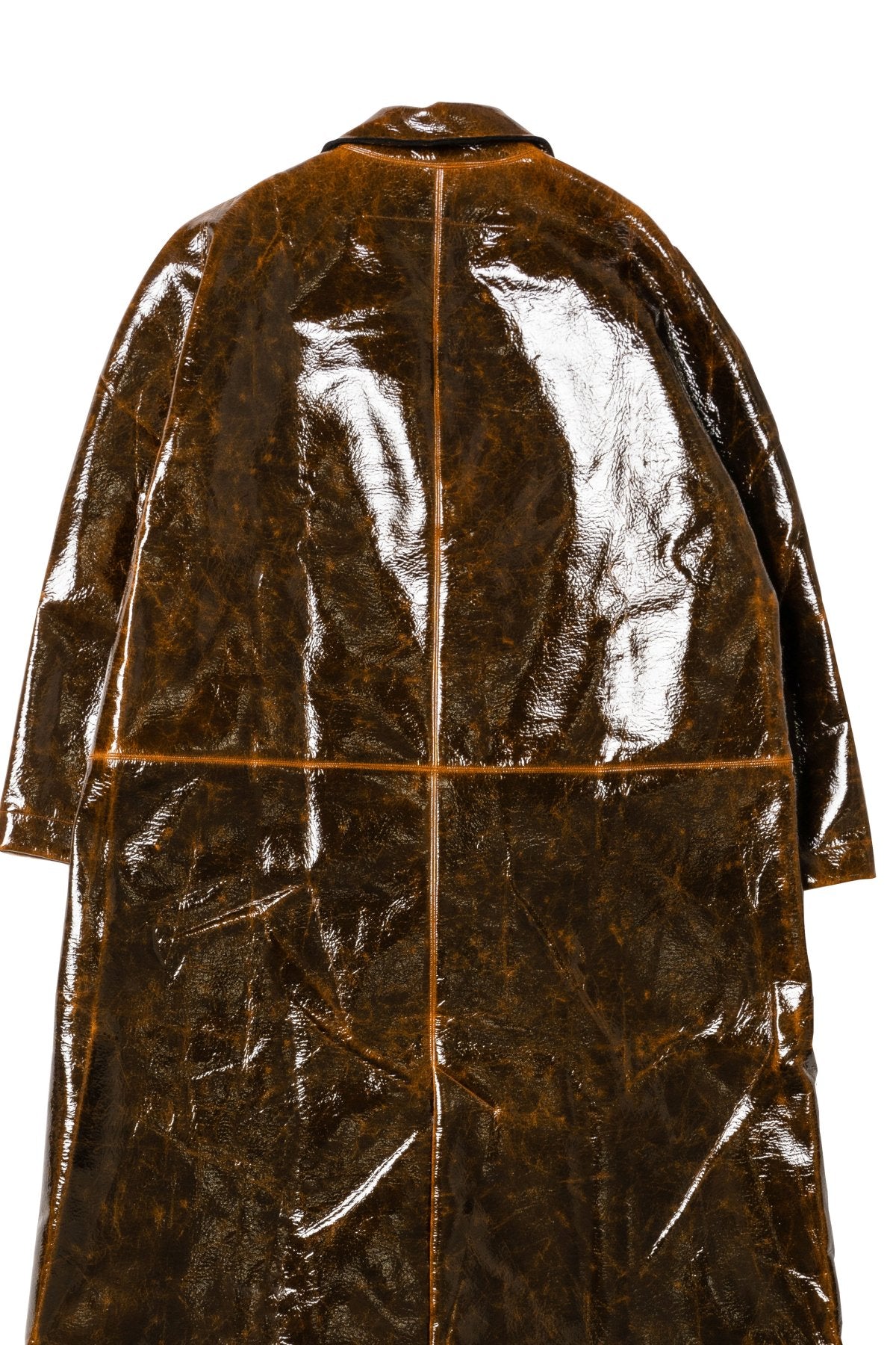 toogood - THE FISHMONGER COAT RESIN COATED WOOL - AGATE