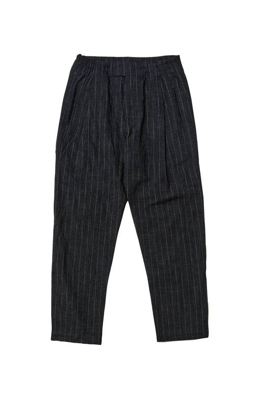 toogood - THE SIGNALLER TROUSER CRUMPLED PINSTRIPE - FLINT