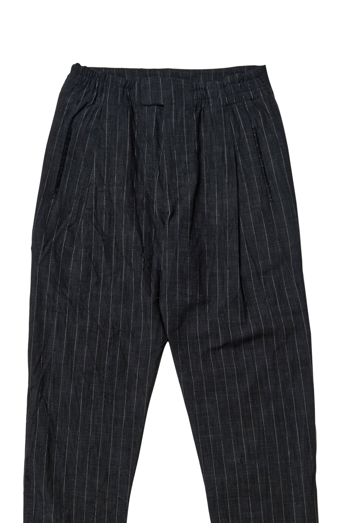 toogood - THE SIGNALLER TROUSER CRUMPLED PINSTRIPE - FLINT