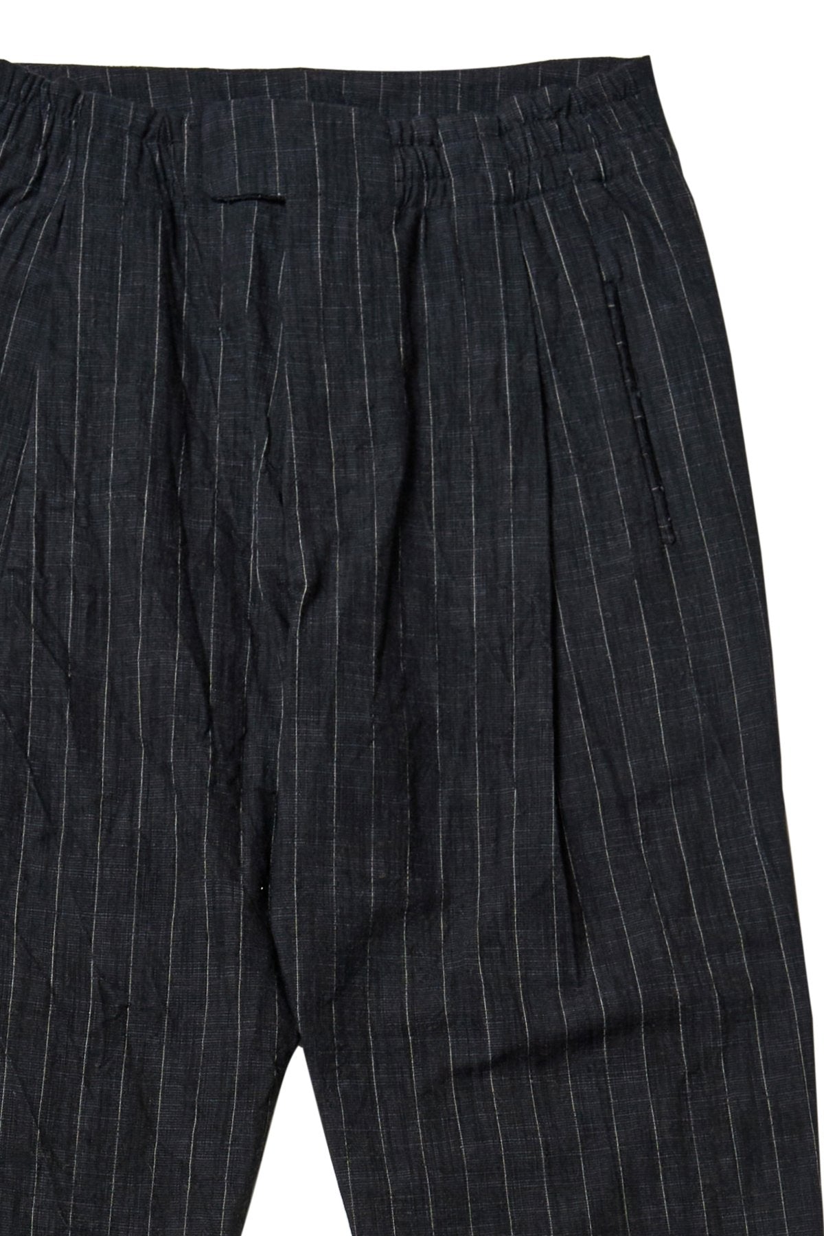 toogood - THE SIGNALLER TROUSER CRUMPLED PINSTRIPE - FLINT