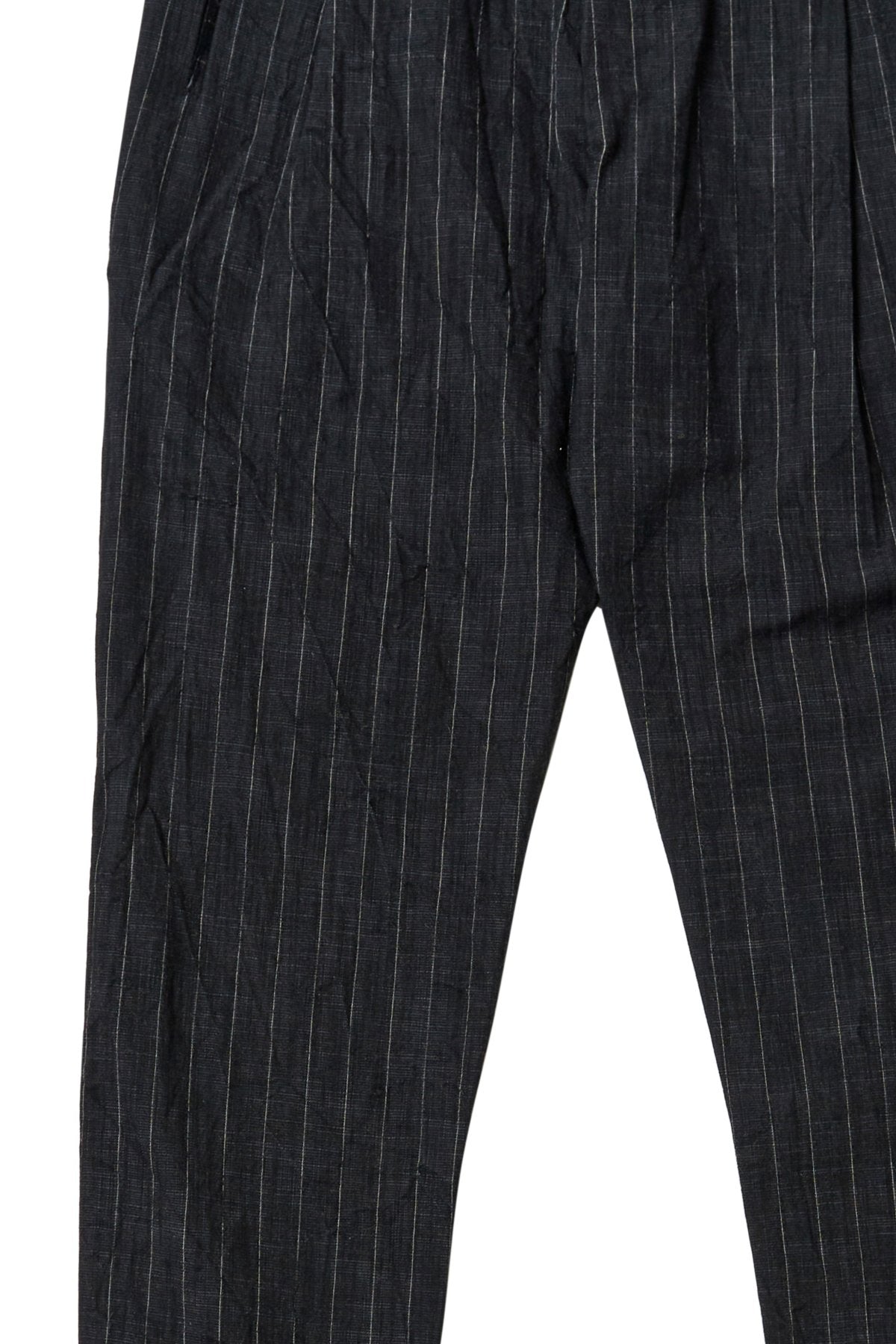 toogood - THE SIGNALLER TROUSER CRUMPLED PINSTRIPE - FLINT