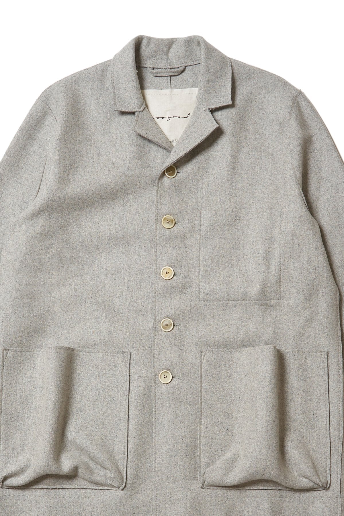 toogood - THE PHOTOGRAPHER JACKET SOFT WOOL FELT - STONE