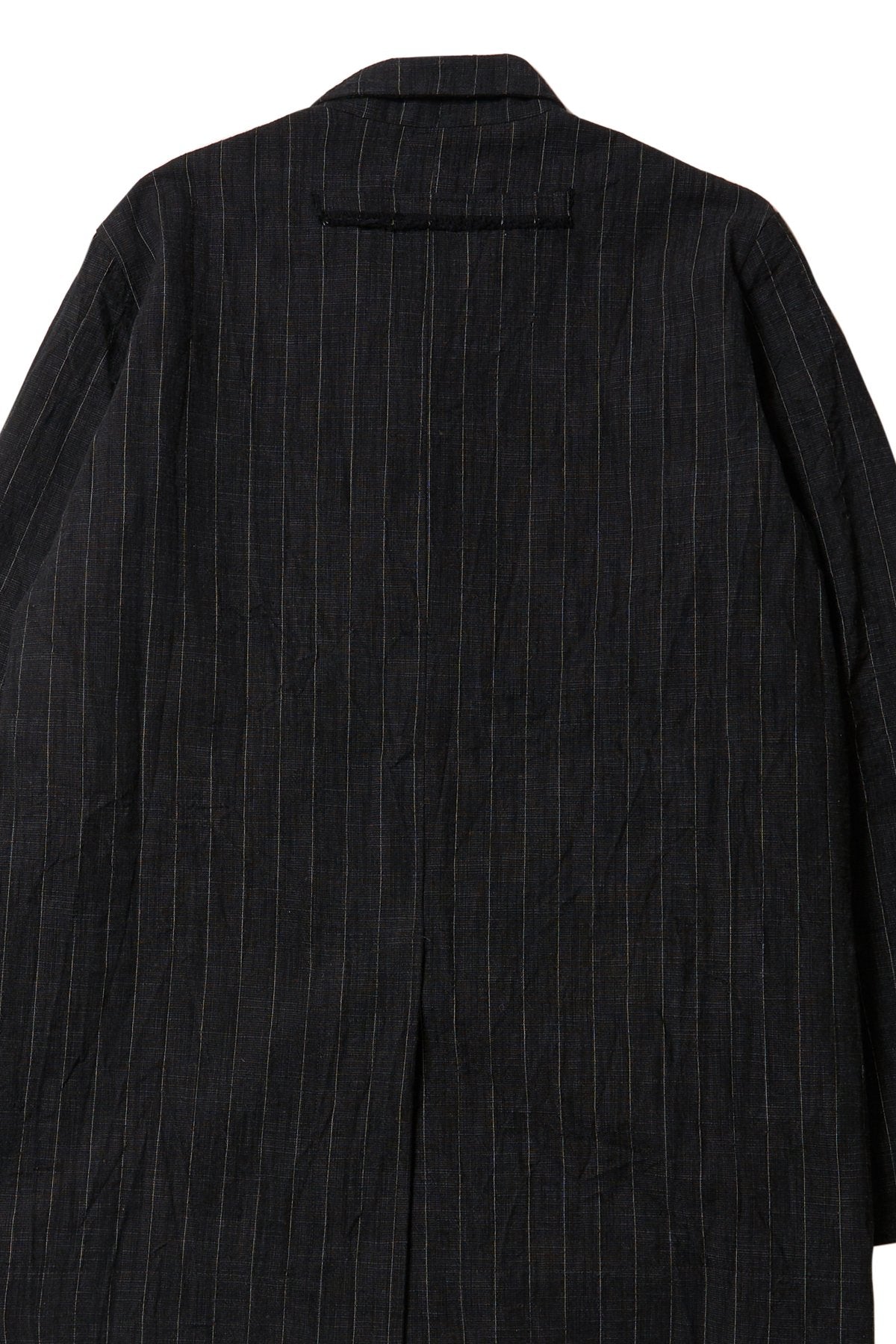 toogood - THE PHOTOGRAPHER JACKET CRUMPLED PINSTRIPE - FLINT