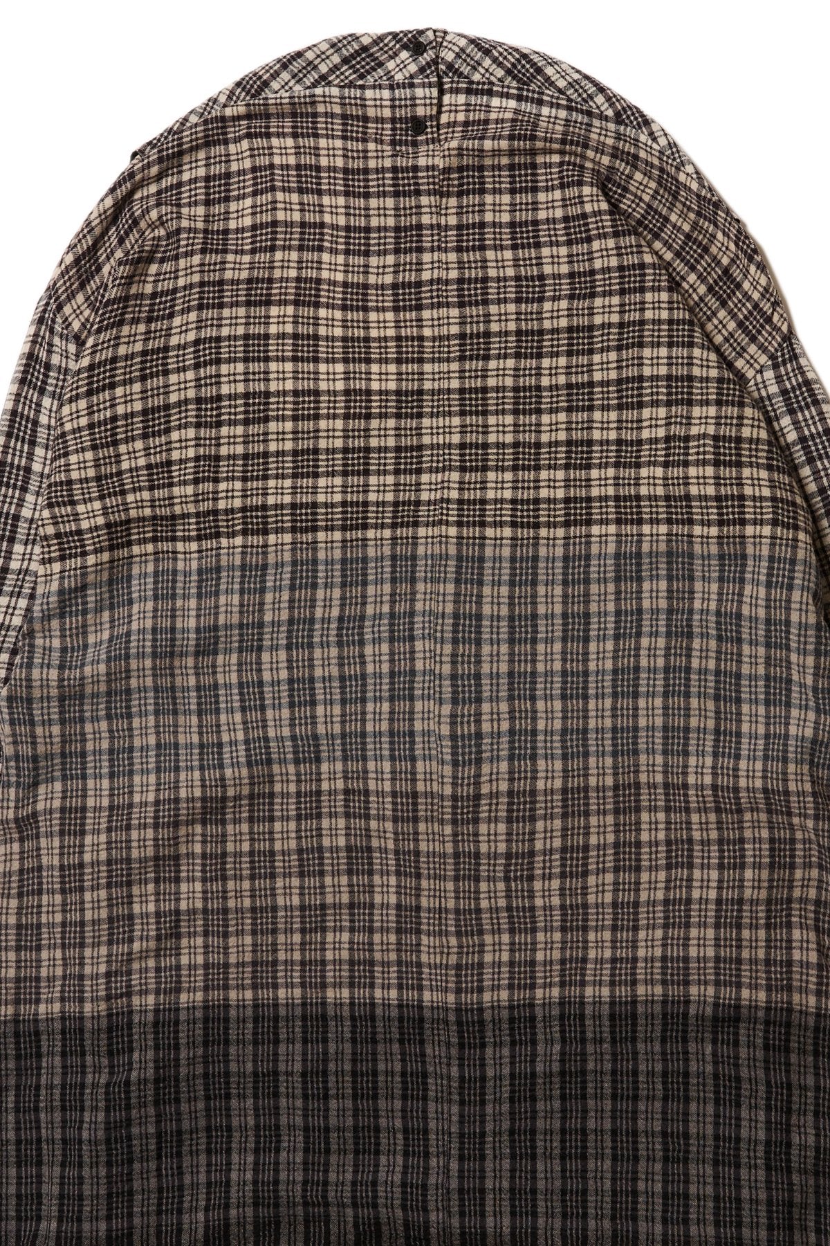 toogood - THE PARCHMENTER DRESS SOFT WOOL CHECK - GRANITE