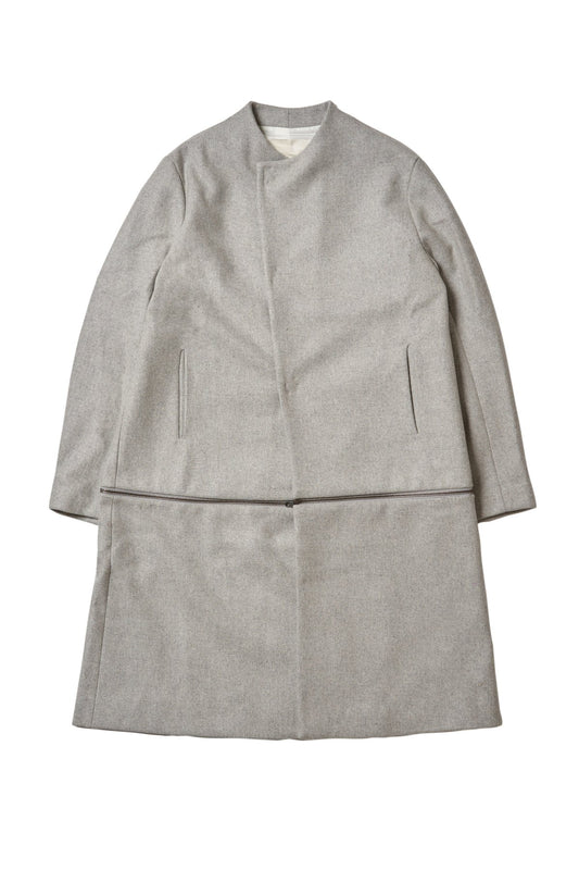 toogood - THE ENGRAVER COAT SOFT WOOL FELT - STONE