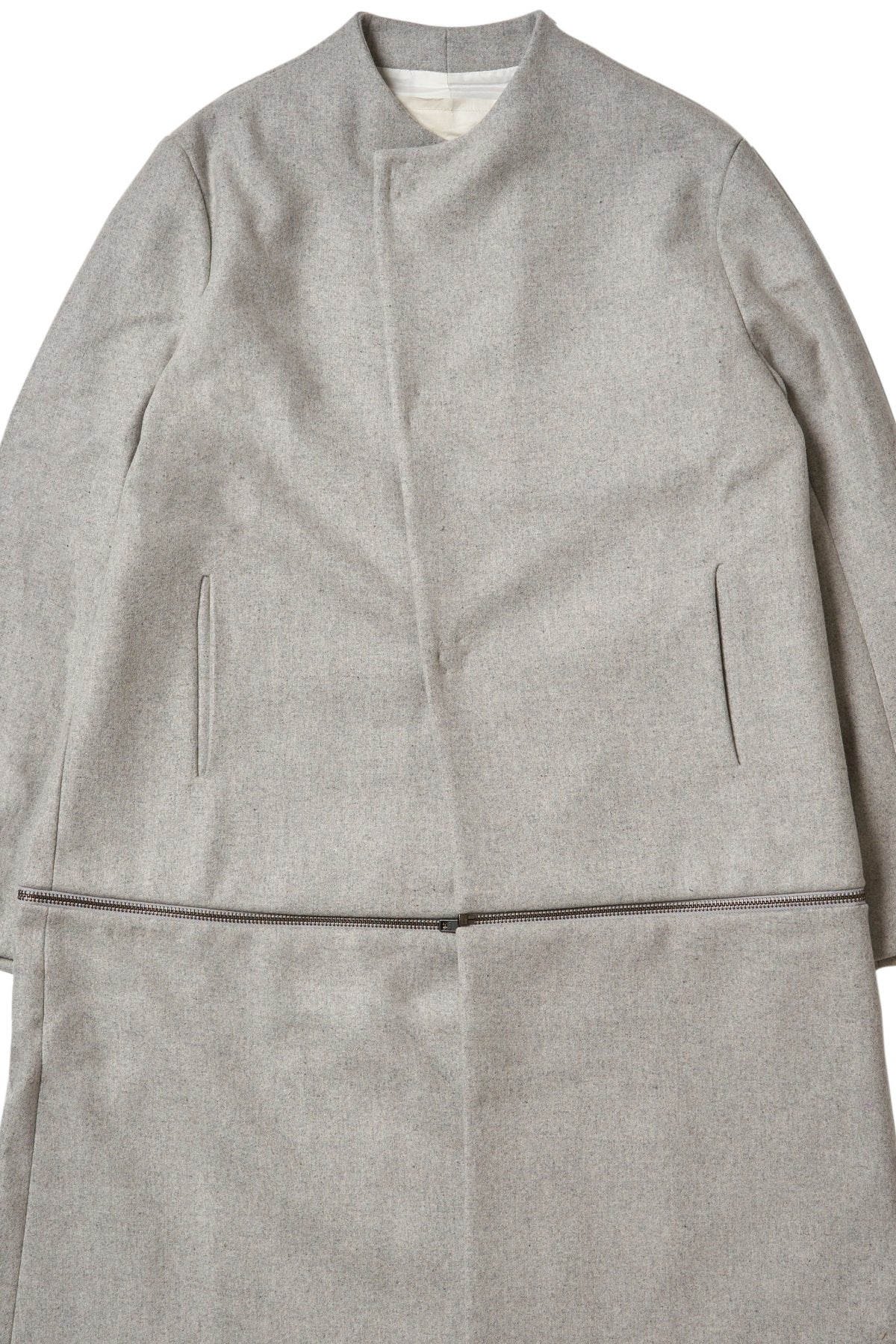 toogood - THE ENGRAVER COAT SOFT WOOL FELT - STONE