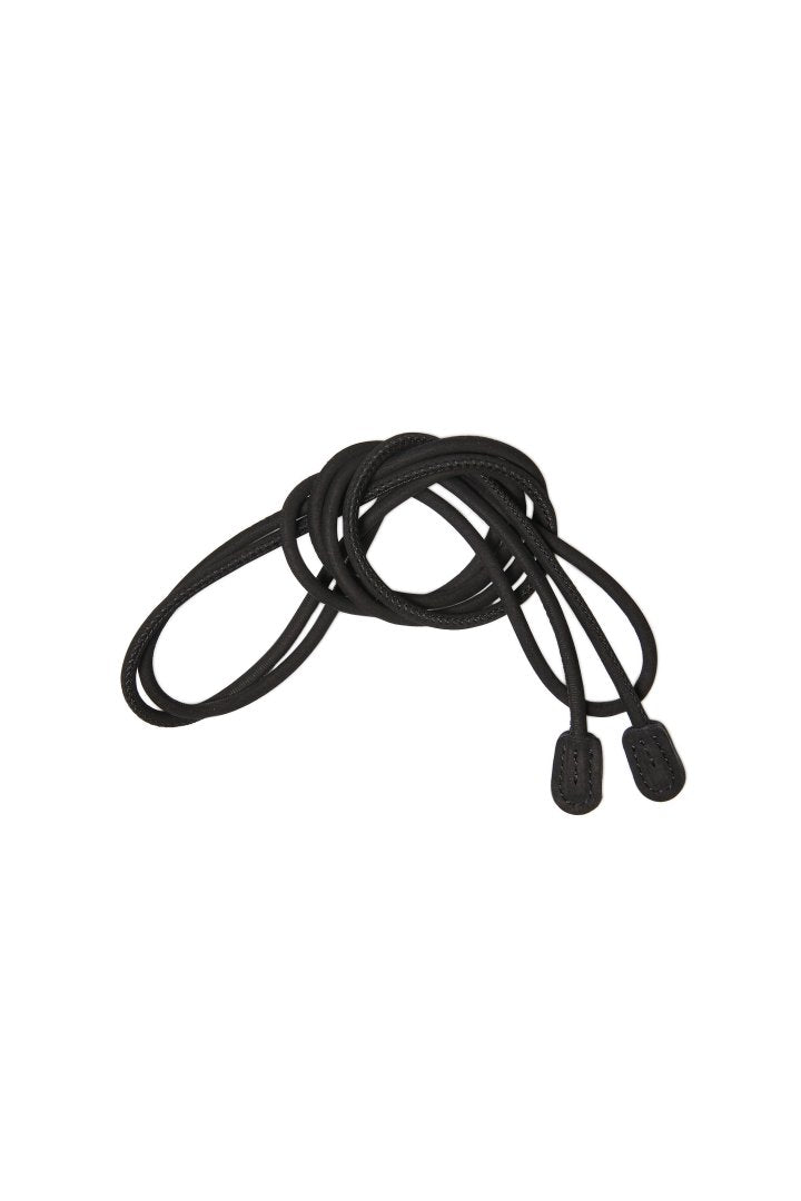 WRYHT - LEATHER STRING BELT - BLACK