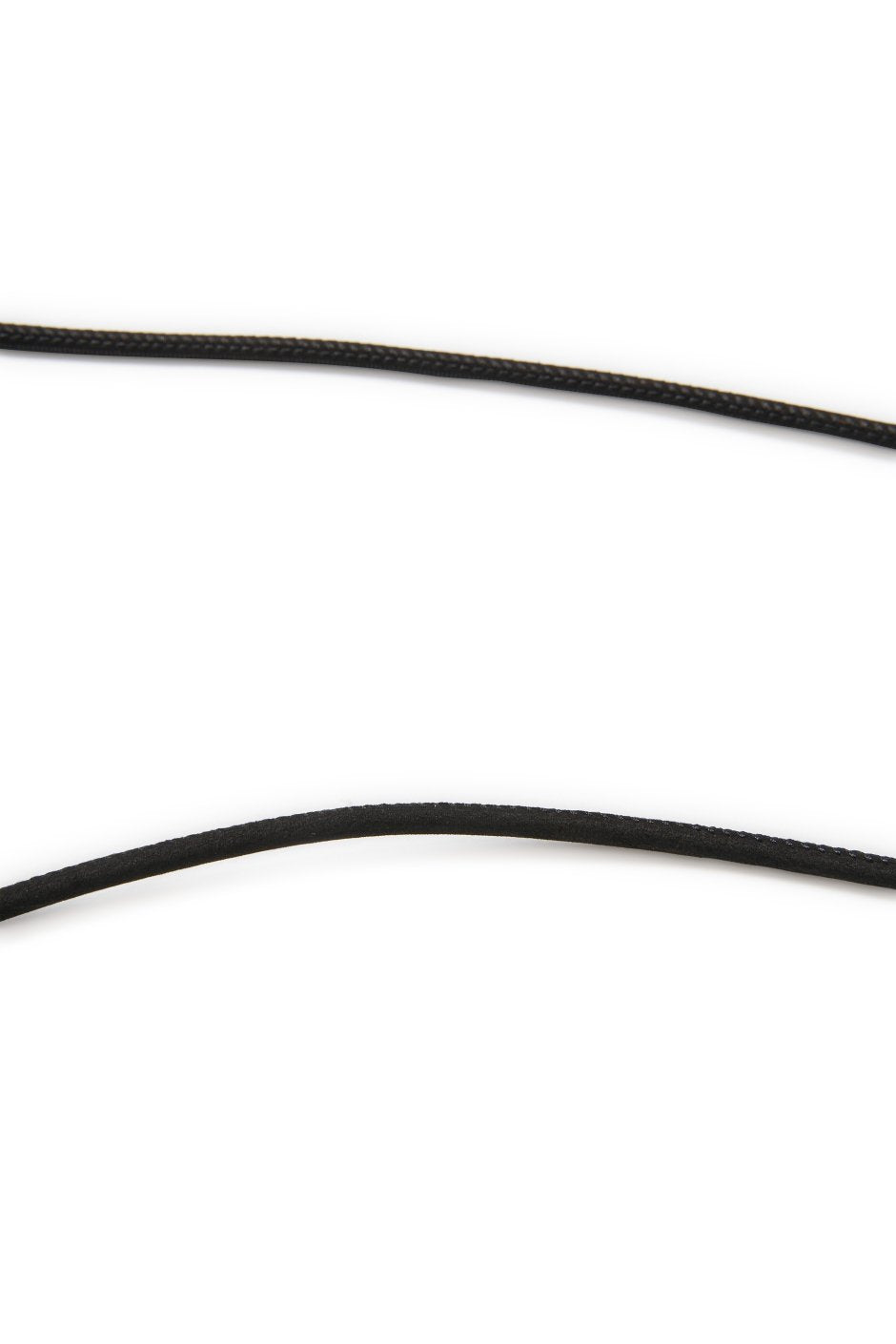 WRYHT - LEATHER STRING BELT - BLACK