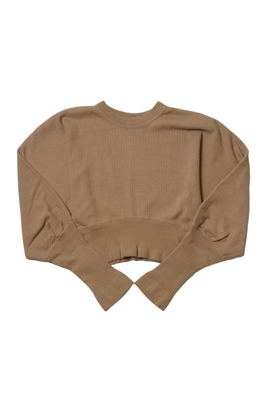 WRYHT - DROP NEEDLE WUFFLE DOLMAN TOPS - DUNE