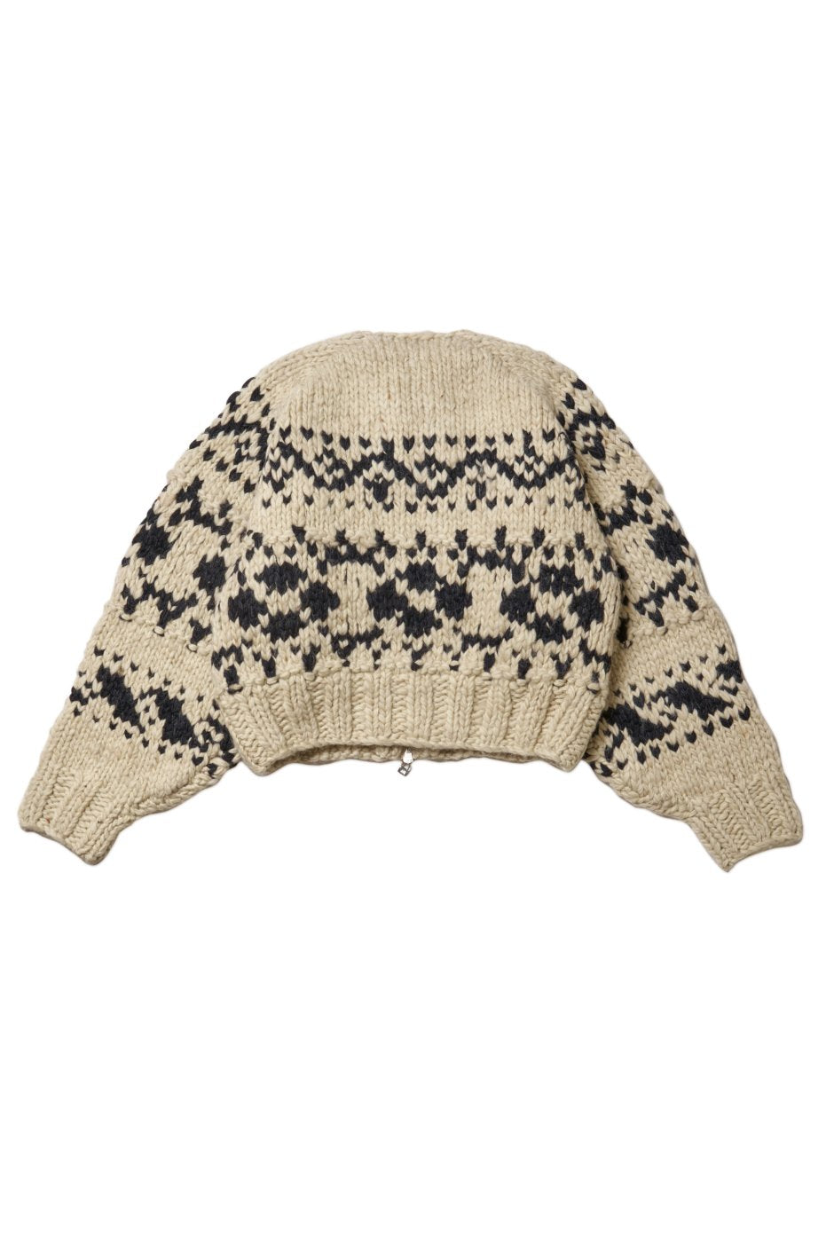 WRYHT - COWICHAN HAND ZIP SWEATER - BONE