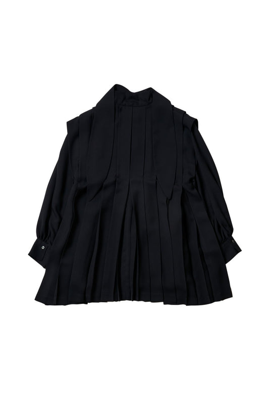 WRYHT - HOLLY PLEATED TOPS - BLACK