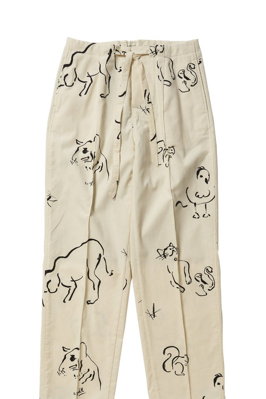 WRYHT- STRINGS WAIST TROUSER - BONE