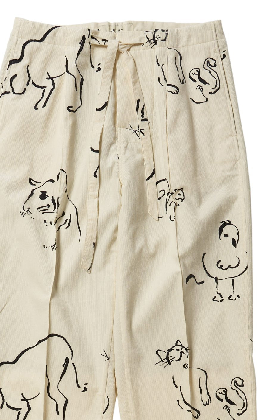 WRYHT- STRINGS WAIST TROUSER - BONE