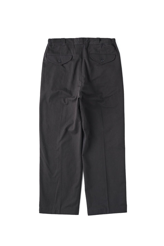 OLD JOE - FRONT TUCK ARMY TROUSER - BLACK